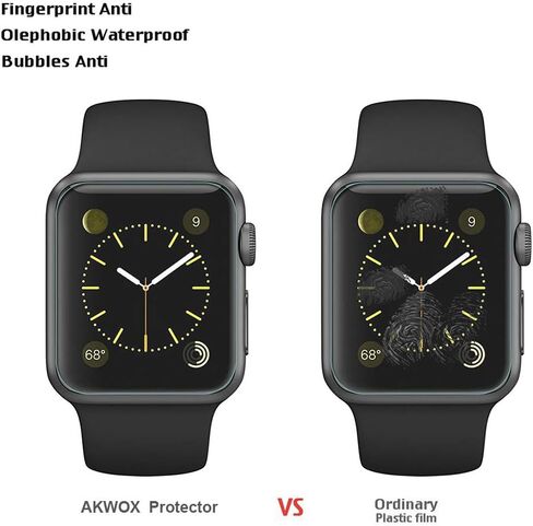 واقي شاشة AKWOX [6 قطع] لساعة Huami Amazfit Bip الذكية، طبقة حماية كاملة للشاشة مضادة للفقاعات in Kuwait