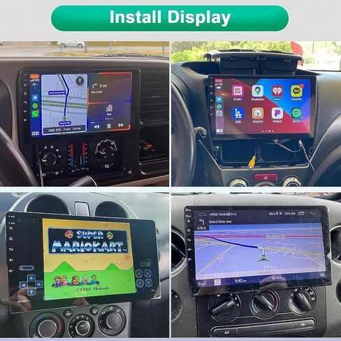 راديو سيارة بشاشة تعمل باللمس مقاس 10 بوصة، راديو Apple CarPlay ستيريو، تشغيل السيارة اللاسلكية 10 بوصة، تشغيل Android التلقائي على YouTube، راديو السيارة بلوتوث بشاشة تعمل باللمس، جهاز استقبال الصوت مع نظام تحديد المواقع والملاحة FM واي فاي SWC in Kuwait