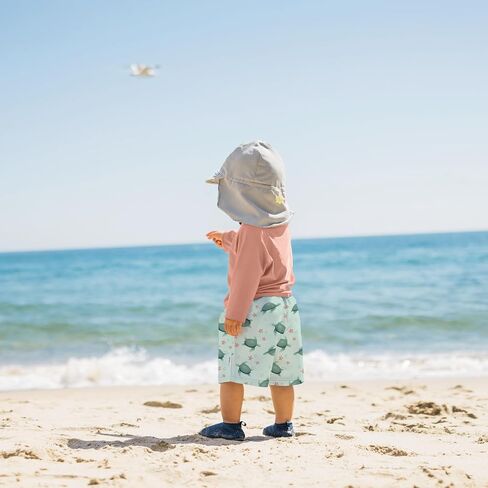 Eco Swim Trunks with Built-in Swim Diaper - Coral Dino - 3T in Saudi Arabia