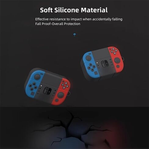[3 in 1] TSVSXS Silicone Case Compatible with Beats Solo Buds(2024) with Keychain, Cute Cartoon Game Soft Protective Shockproof Earbuds Cover with Cleaning Kit in Saudi Arabia