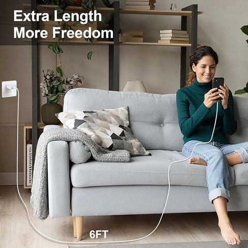 شاحن Motorola شحن سريع لجهاز Moto Edge 2024 G Stylus G Pure Power Edge 5G UW One 5G UW Razr 40 Ultra Edge 50 Ultra، كتلة شاحن 25 وات C وسلك USB C بطول 6 أقدام لهاتف Samsung Galaxy A15 A14 A13 S24 S23 S22 in Kuwait