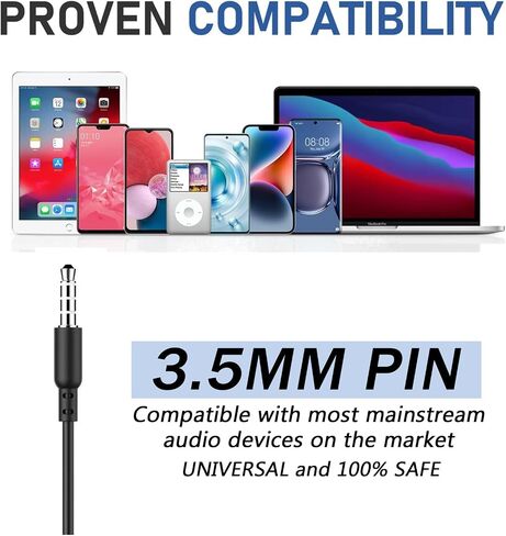 Wired Earbuds in-Ear, Noise Isolating Earbuds Headphones with Microphone, Earphones with Powerful Heavy Bass Stereo, Suitable for All 3.5mm Interface Devices, 2 Packs(Black+White) in Saudi Arabia