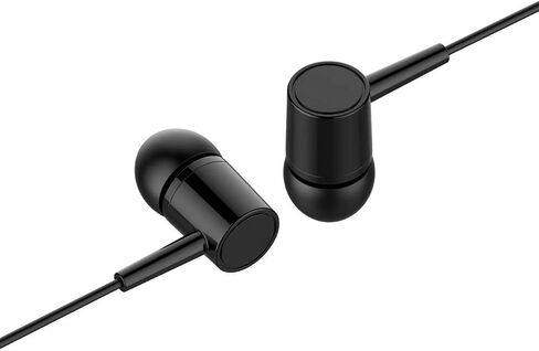 Wired Earbuds in-Ear, Noise Isolating Earbuds Headphones with Microphone, Earphones with Powerful Heavy Bass Stereo, Suitable for All 3.5mm Interface Devices, 2 Packs(Black+White) in Saudi Arabia