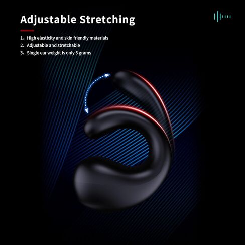 سماعات أذن لاسلكية مع ميكروفون متوافقة مع هواتف iPhone وAndroid وSports Bluetooth 5.0 True Wireless مع حافظة شحن شاشة رقمية (أسود) in Kuwait