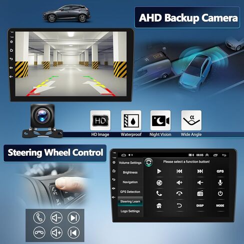 ستيريو سيارة 2G+64G Android 13 لسيارة Jeep Grand Cherokee 2014-2020 مع Apple Carplay Android Auto، وراديو سيارة بشاشة لمس 9 بوصات مع نظام ملاحة GPS، وبلوتوث، وراديو WiFi/FM/RDS، وSWC+كاميرا احتياطية in Saudi Arabia