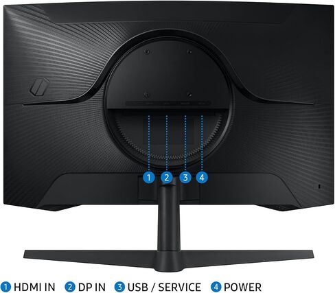 سامسونج أوديسي G55C شاشة ألعاب منحنية 32 بوصة 1440 بكسل HDR 165 هرتز (متجددة)، أسود in Saudi Arabia