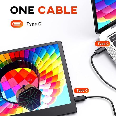 شاشة محمولة، شاشة كمبيوتر Eyoyo 11.6 بوصة تعمل باللمس 1366x768 شاشة كمبيوتر محمول محمولة USB C HDMI - شاشة تعمل بالطاقة، IPS 178 درجة للعناية بالعين، شاشة خارجية لأجهزة الكمبيوتر المحمول والهاتف Mac Xbox PS4 in Kuwait