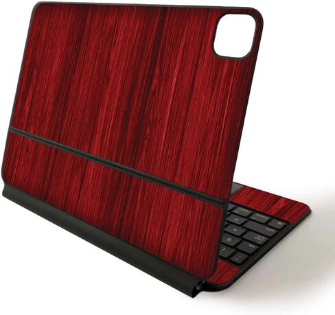 MightySkins Skin for Apple Magic Keyboard for iPad Pro 11-inch (2020) - Sushi | Protective, Durable, and Unique Vinyl Decal wrap Cover, APIPSK1120-Dark Zebra Wood in Saudi Arabia