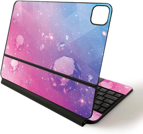 MightySkins Skin for Apple Magic Keyboard for iPad Pro 11-inch (2020) - Sushi | Protective, Durable, and Unique Vinyl Decal wrap Cover (APIPSK1120-Eye Bouquet) in Saudi Arabia