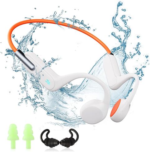 سماعات توصيل العظام IPX8 سماعات السباحة المقاومة للماء سماعة بلوتوث لاسلكية 5.3 سماعات أذن مدمجة 32 جيجا مفتوحة للأذن الرياضية مع مشغل MP3 لتحت الماء والجري وركوب الدراجات والمشي لمسافات طويلة in Kuwait