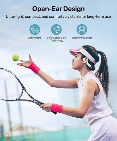 سماعات توصيل العظام IPX8 سماعات السباحة المقاومة للماء سماعة بلوتوث لاسلكية 5.3 سماعات أذن مدمجة 32 جيجا مفتوحة للأذن الرياضية مع مشغل MP3 لتحت الماء والجري وركوب الدراجات والمشي لمسافات طويلة in Kuwait