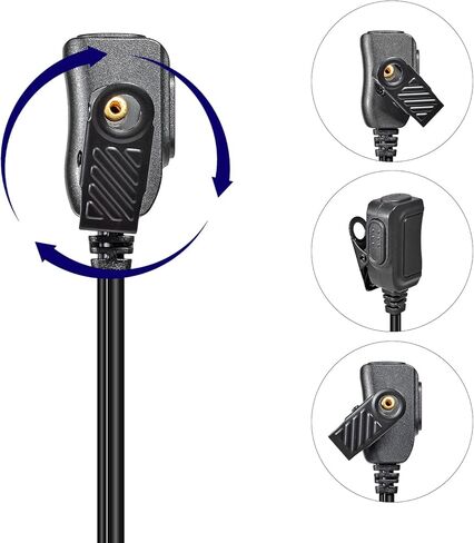 Walkie Talkie Earpiece with Mic for Motorola CLS1410 CLS1110 RMM2050 RMU2040 RMU2080 RMU2080D RMV2080 RDU4100 RDU4160D, Radio Earpiece Headset for CP185 CP200 CP200D GP300 GP88 Mag One, Pack of 2 in Saudi Arabia