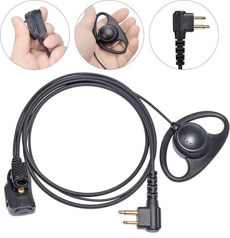 Walkie Talkie Earpiece with Mic for Motorola CLS1410 CLS1110 RMM2050 RMU2040 RMU2080 RMU2080D RMV2080 RDU4100 RDU4160D, Radio Earpiece Headset for CP185 CP200 CP200D GP300 GP88 Mag One, Pack of 2 in Saudi Arabia