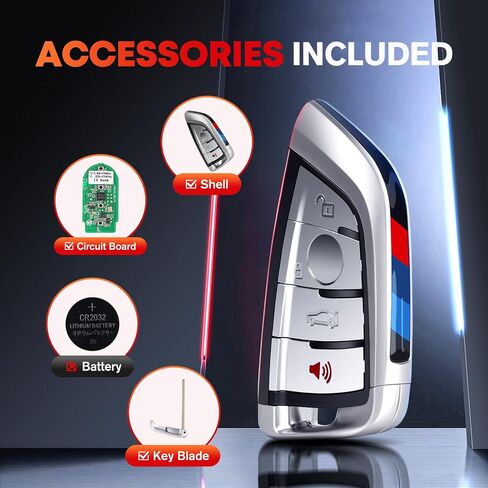 Autel MaxiIM IKEY، IKEYBW004AL، مفتاح ذكي قابل للبرمجة 2024، استبدال مفتاح Fob بجودة OE لـ B-M-W، 4 أزرار، جهاز تحكم عن بعد 130FT/ 40M، ثنائي النطاق، تعلم IMMO، يعمل مع Autel KM100 IM508S IM608 PRO II in Saudi Arabia