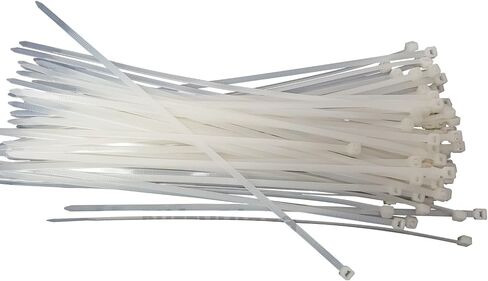 12 Inch 50 lbs TENSILE Strength Cable Ties - UV Weather Resistant Nylon Wrap Zip Ties, Professional Grade UV Weather Resistant - HEAVY DUTY (100 Natural/Clear Ties) in Saudi Arabia