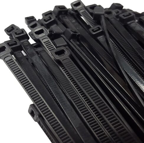 12 Inch 50 lbs TENSILE Strength Cable Ties - UV Weather Resistant Nylon Wrap Zip Ties, Professional Grade UV Weather Resistant - HEAVY DUTY (100 Natural/Clear Ties) in Saudi Arabia