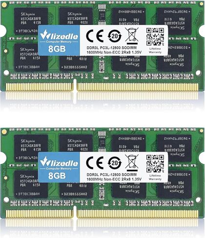 DDR3/DDR3L 8GB Kit (2x4GB) Laptop RAM 1600MHz CL11 SODIMM Wlizedle PC Memory RAM PC3-12800 204-Pin 1.35V/1.5V Non-ECC Unbuffered 2Rx8 Upgrade Notebook Sdram Sticks Module for Computer Portable, Blue in Kuwait