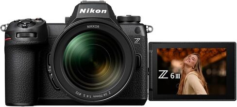 Nikon Z6III Full Frame Mirrorless FX 6K Camera Body with NIKKOR 24-70mm F4 S Lens 1892 Bundle Including Deco Gear Photography Bag + Extra Battery + LED + Filters + Software Kit and Accessories in Saudi Arabia