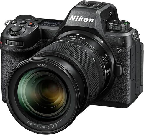 Nikon Z6III Full Frame Mirrorless FX 6K Camera Body with NIKKOR 24-70mm F4 S Lens 1892 Bundle Including Deco Gear Photography Bag + Extra Battery + LED + Filters + Software Kit and Accessories in Saudi Arabia