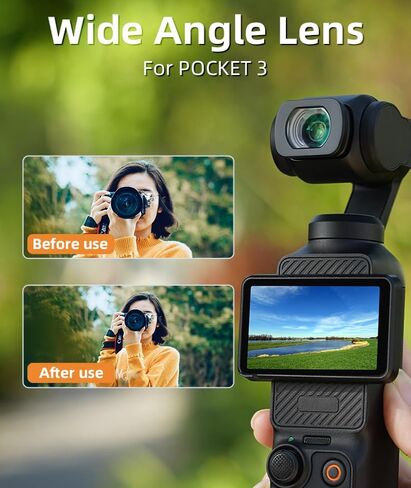 BTG Wide Angle Lens for DJI Pocket 3 Accessories Filter in Saudi Arabia