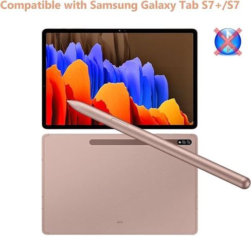 2 Pack Galaxy Tab S7 Pen for Samsung Galaxy Tab S7 / S7 Plus / S8 Ultra S Pen Stylus Pen Replacement for Samsung Galaxy Tab S7 Stylus Pen (Gold) in Saudi Arabia