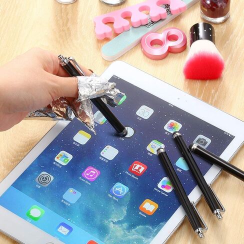 Stylus Pen Set of 100 Universal Capacitive Stylus Compatible with Samsung, Tablet, Most Devices with Capacitive Touch Screen (Black) in Saudi Arabia
