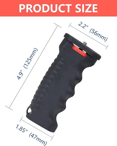 مثبت مقبض الكاميرا العالمي مع برغي 1/4 بوصة - متوافق مع نظارات الرؤية الليلية وكاميرات الحركة وكاميرات DSLR والهواتف الذكية - تصميم مريح لتجربة تصوير مريحة in Kuwait