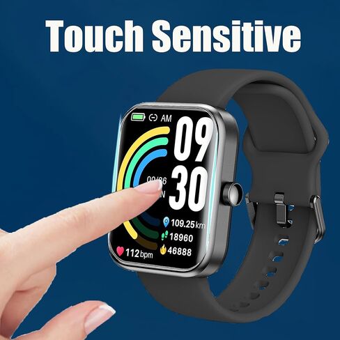 متوافق مع واقي الشاشة 3Plus Vibe Lite BT، [6 عبوات] طبقة شفافة من مادة TPU ذات تغطية كاملة متوافقة مع الساعة الذكية 3Plus Vibe Lite BT 1.96 بوصة (6 عبوات) in Saudi Arabia
