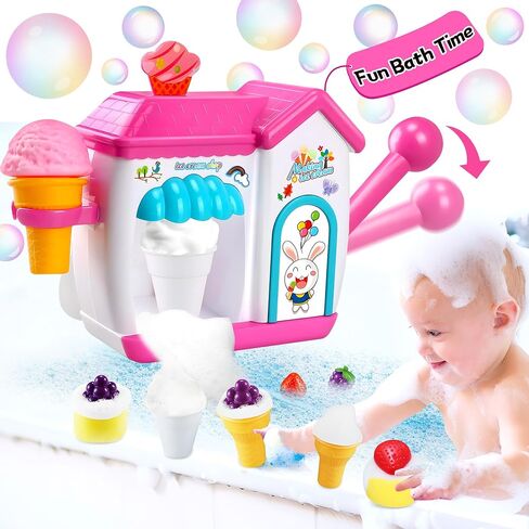 Crab Bath Bubble Machine, Bath Bubble Maker for Baby, Automatic Bubble Maker with 12 Songs, Bubble Maker Bathtime Shower Bath Toys for Toddlers 1-3 | Fun Bathtub Toy Gifts in Saudi Arabia