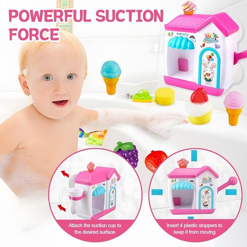 Crab Bath Bubble Machine, Bath Bubble Maker for Baby, Automatic Bubble Maker with 12 Songs, Bubble Maker Bathtime Shower Bath Toys for Toddlers 1-3 | Fun Bathtub Toy Gifts in Saudi Arabia
