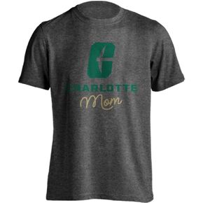 UNC Charlotte Forty-Niners Mom Proud Parent Arch T-Shirt