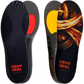 Cruvheal Work Orthotic and Max Comfort Men Cushioning Insoles
