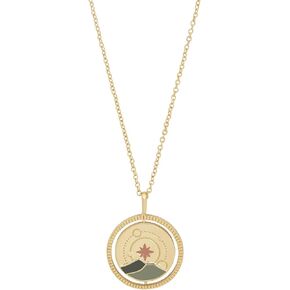 Wanderlust + Co Milky Way Spinning Gold Chain Necklace - 14K Real Gold Plated Hypoallergenic Shower-safe Jewelry
