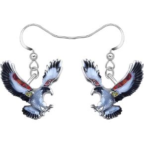 Cute Enamel Eagle Earrings Hawk Dangle for Women Girls Bird Jewelry Gifts