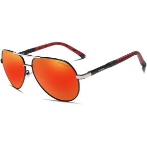 KINGSEVEN Brand Mens Polarized Sunglasses Ultra Light Pilot Stylish K725