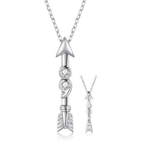 I am enough Semicolon Necklace 925 Sterling Silver Inspirational Arrow Pendant Mental Health Jewelry for Women Teen Girls