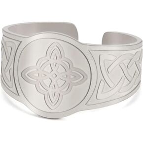 LIKGREAT Witch Knot Ring Adjustable Celtic Knot Band Rings for Men Women Witchcraft Wiccan Jewelry for Women