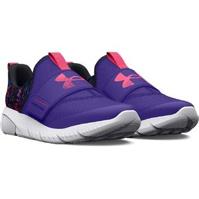 Under Armour Girl's Flash (Big Kid) Electric Purple/Black/Pink Shock 4.5 Big Kid M