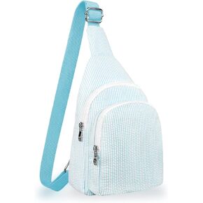 حقيبة ظهر GFU Crossbody Sling، حقيبة حبال خفيفة الوزن للنساء، حقيبة كتف كروس، حقيبة ظهر بحمالة من النسيج القطني المسامي in Kuwait