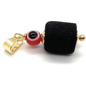 Alea Collection Real Azabache Jet Stone Charm Powerful Red Evil Eye Crystal Bead for Love Protection from Envy for Women Men and Teenagers