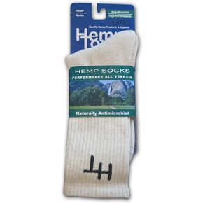 Hemptopia Hemp Socks in Your Choice of Size and Color. Made from All Natural Hemp and Organic Cotton. One Pair