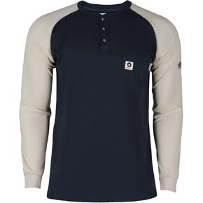 FR Shirts Flame Resistant Shirts 6.5oz Lightweight Cotton Two Tone & Henley Shirts for Men in Kuwait