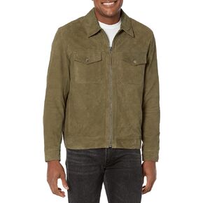 [BLANKNYC] mens Clothing Suede Leather Trucker Jacket, Comfortable & Stylish Coat