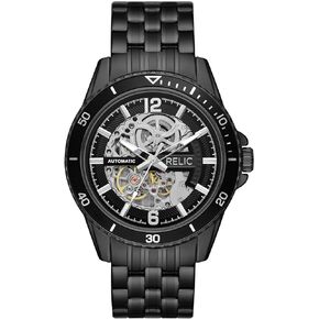 Relic by Fossil Men's Lewis Black Sport Automatic Bracelet Watch with Skeleton Dial (Model: ZR77336)