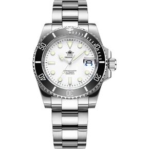 ADDIESDIVE Automatic Wristwatch for Men, Diver Watch 200M/300M, Mechanical NH35a, Stainless Steel Bracelet MY-H3-2