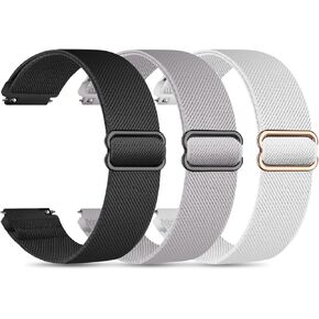 Tovimall Quick Release Nylon Watch Band 16mm 17mm 18mm 19mm 20mm 22mm Nylon Watch Strap(3 pack)