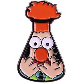 Beaker Enamel pin pop Culture Icons Beaker Muppet Lapel Badge hat Flair Addition Hilarious Chemical Collection
