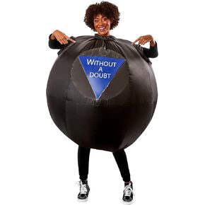 Rubie's Adult Mattel Games Magic 8 Ball Inflatable Costume, As Shown, One Size