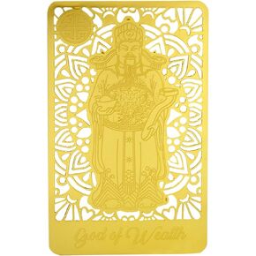 LUK Gods Gold Card to Attract Health, Wealth and Happiness Amulet Card
