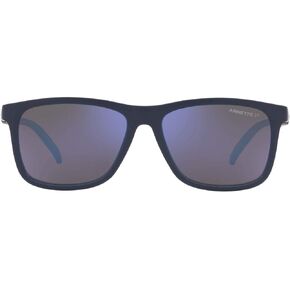 ARNETTE Unisex Sunglasses Matte Black Frame, Dark Green Lenses, 56MM